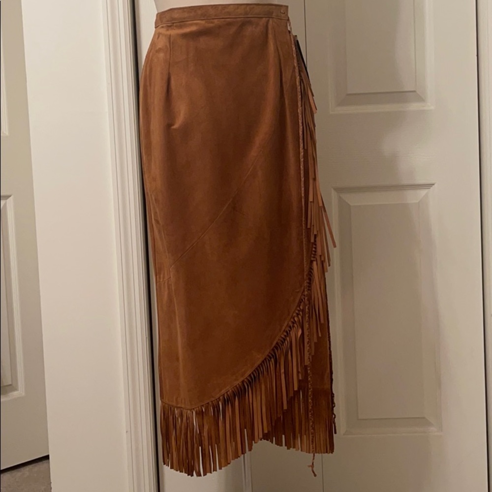 Suede skirt